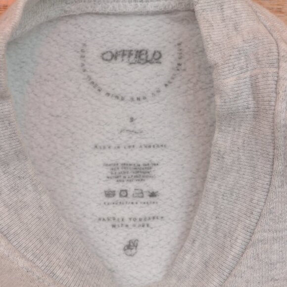 Offfield Cropped Sweatshirt Los Angeles Racketeering & Health Club Wmn Sz Small - Picture 4 of 9